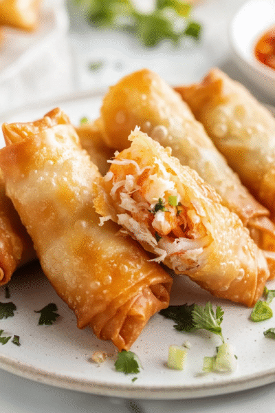 Crispy Seafood Egg Rolls