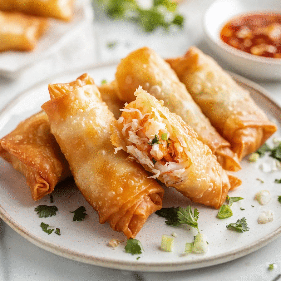 Crispy Seafood Egg Rolls
