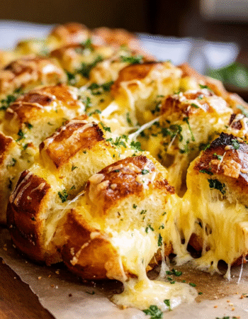 Easy Cheese and Roasted Garlic Pull-Apart Bread