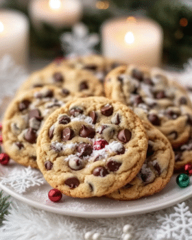 Easy Winter Wonderland Chocolate Chip Cookies