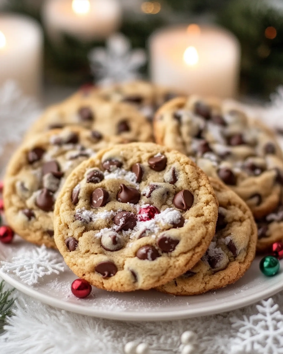 Easy Winter Wonderland Chocolate Chip Cookies