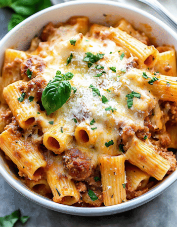 Four-Cheese Sausage Rigatoni