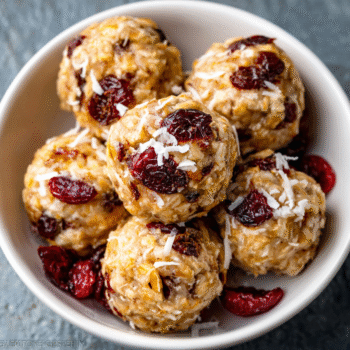 Frosted Cranberry Coconut Lace Bites