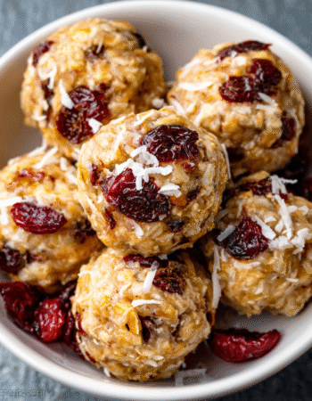 Frosted Cranberry Coconut Lace Bites