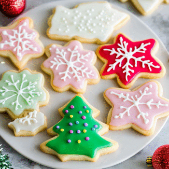 Frosted Cutout Sugar Cookies