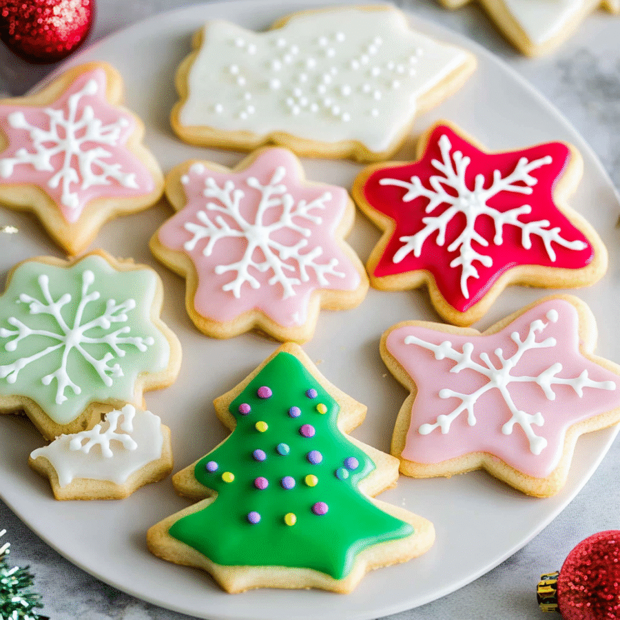 Frosted Cutout Sugar Cookies