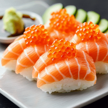 Frozen Tundra Salmon Sashimi with Roe