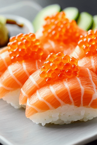 Frozen Tundra Salmon Sashimi with Roe