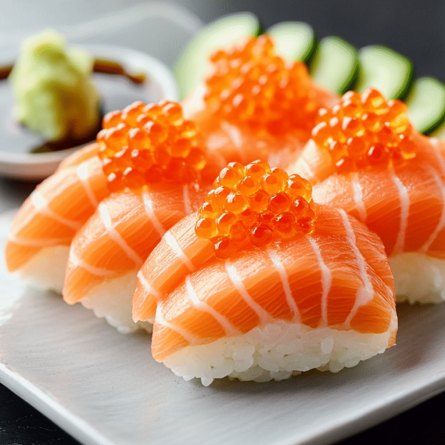 Frozen Tundra Salmon Sashimi with Roe