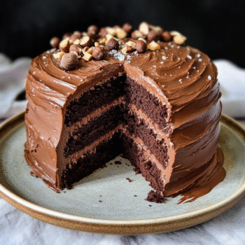 Fudgy Nutella Cake