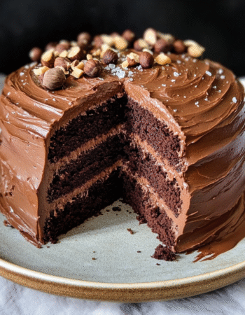 Fudgy Nutella Cake