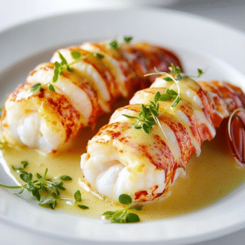 Golden Butter-Poached Lobster Tails