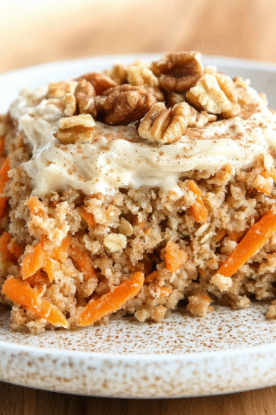 Healthy Oatmeal Carrot Cake