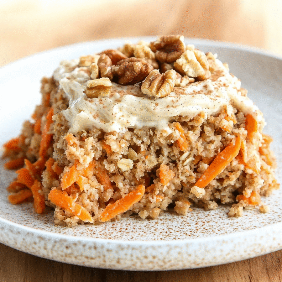 Healthy Oatmeal Carrot Cake