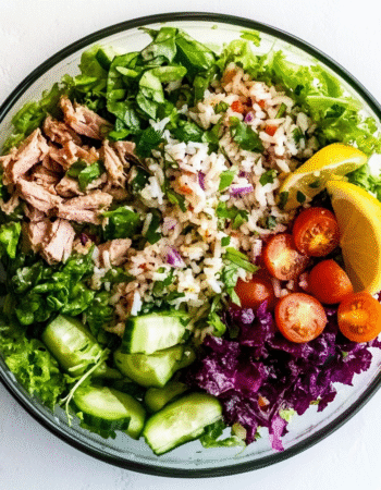 Healthy Winter Rice and Tuna Salad