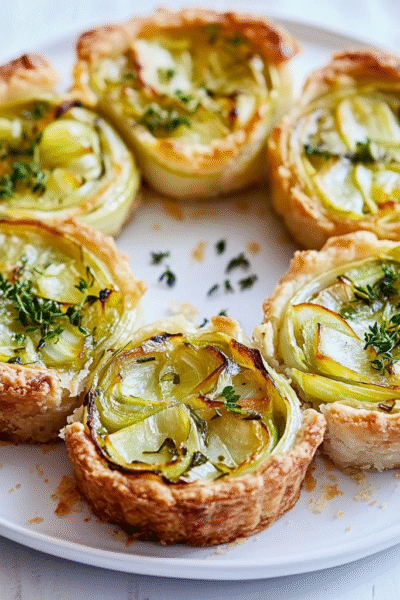 Herbed Leek Tarts