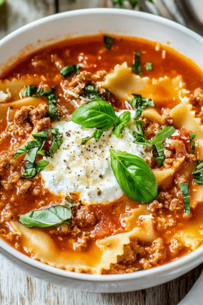 Lasagna Soup