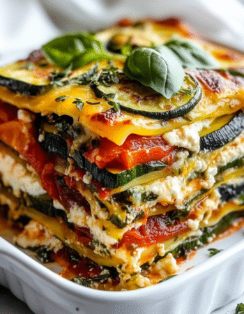 Layered Mediterranean Vegetable Lasagna with Creamy Ricotta