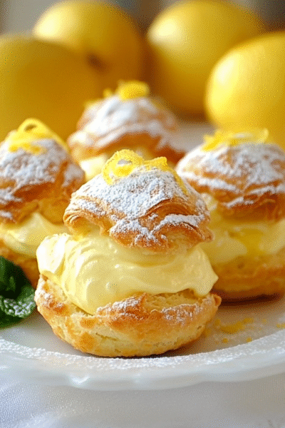 Lemon Cream Puffs