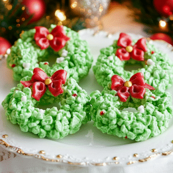 Marshmallow Christmas Cornflake Wreaths