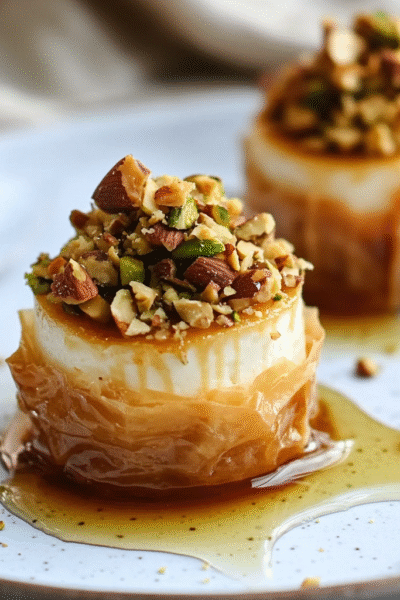 Mini Baklava Cheesecakes