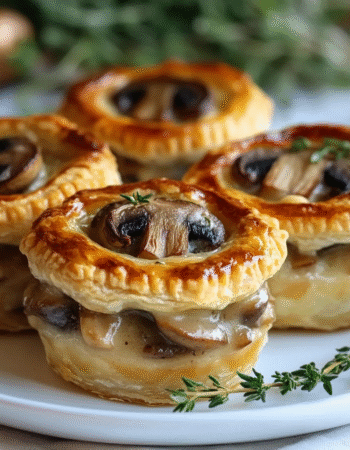 Mini Mushroom and Gruyère Pot Pies with Thyme
