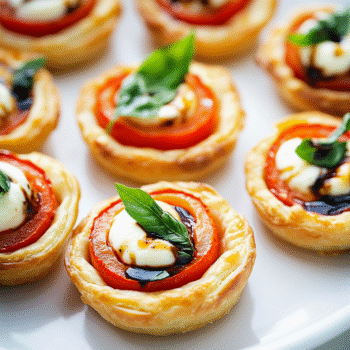 Mini Tomato and Mozzarella Tarts