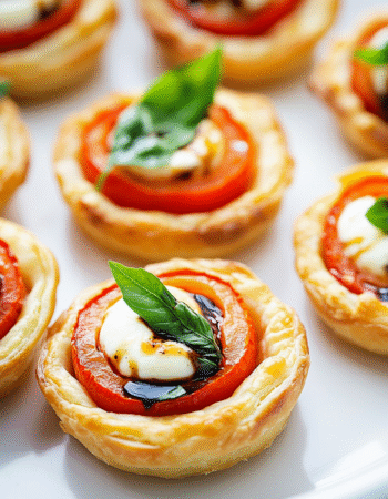 Mini Tomato and Mozzarella Tarts