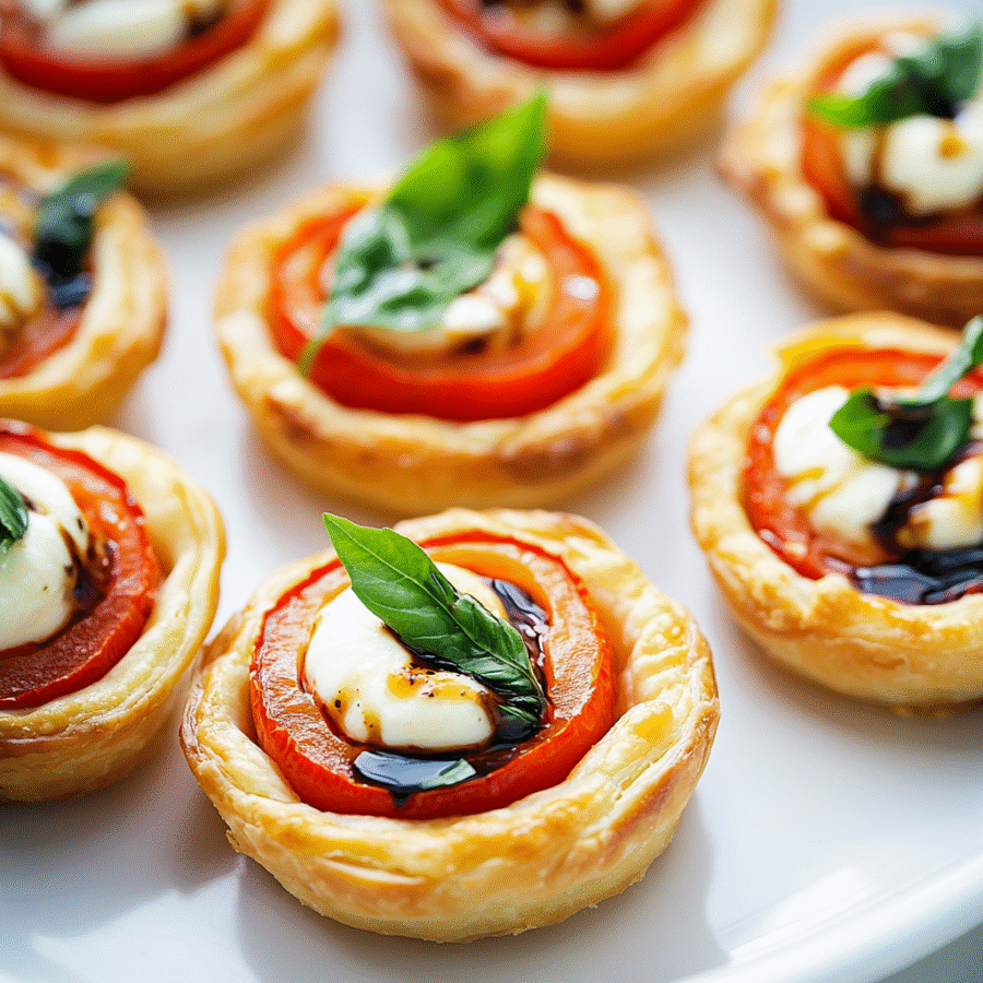Mini Tomato and Mozzarella Tarts