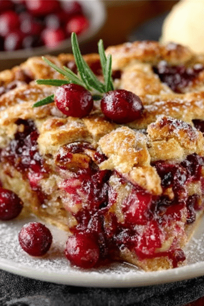 Nantucket Holiday Cranberry Pie