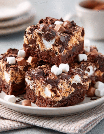 No-Bake Marshmallow Mocha Fudge Minis