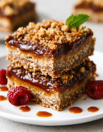 No-Bake Oat Crème Brûlée Bars (Vegan & GF)