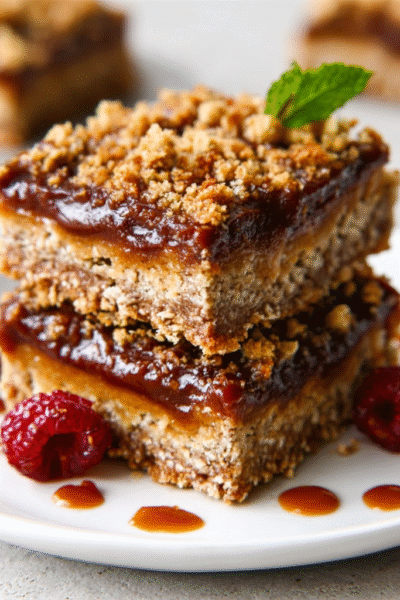 No-Bake Oat Crème Brûlée Bars (Vegan & GF)