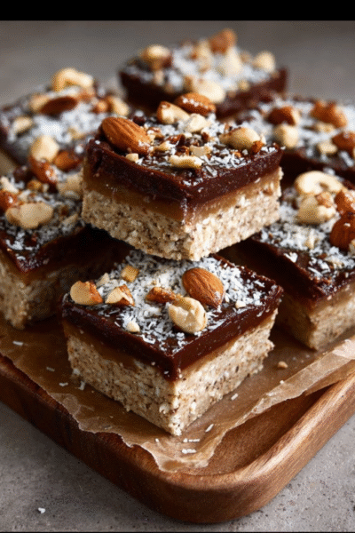 No-Bake Winter Spice Nougat Bars