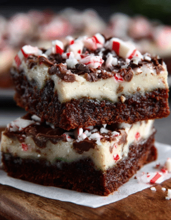 Peppermint Cookie Dough Domino Bars
