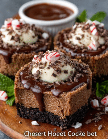 Peppermint Hot Cocoa Cheesecake Cubes (Vegan)