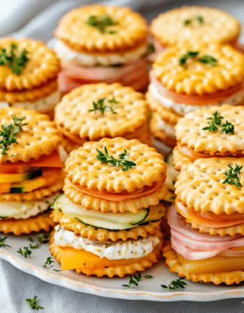 Ritz Cracker Party Sandwiches