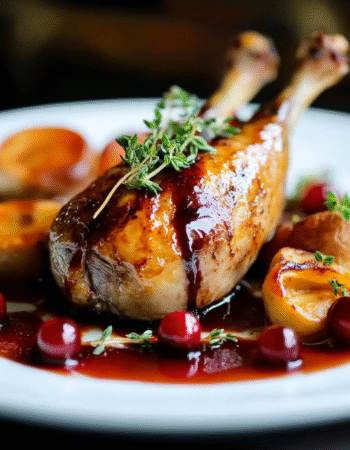 Roast Partridge With Red Currant Sauce