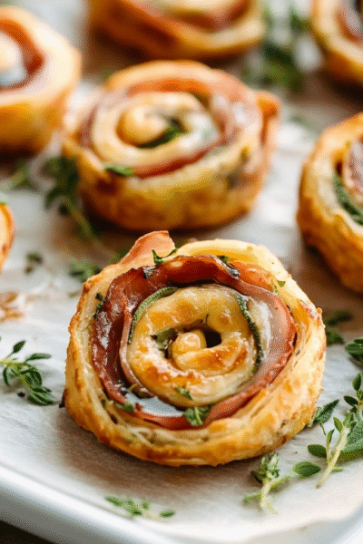 Sage & Prosciutto Pinwheels