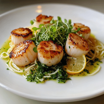 Silver Bells Seared Scallops in Ghee