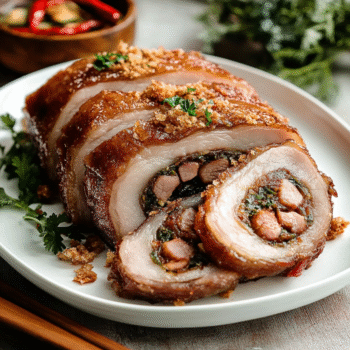 Snow-Crusted Salted Pork Belly Lechon