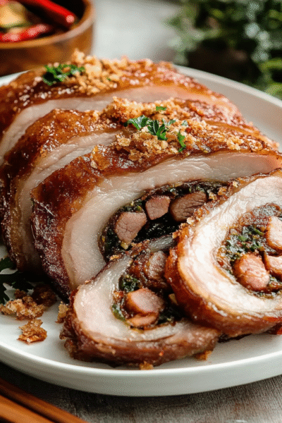 Snow-Crusted Salted Pork Belly Lechon
