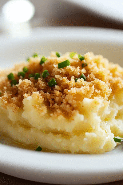 Triple Mash with Horseradish Bread Crumbs