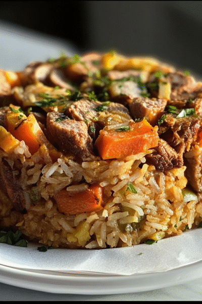 Upside-Down Rice Dish