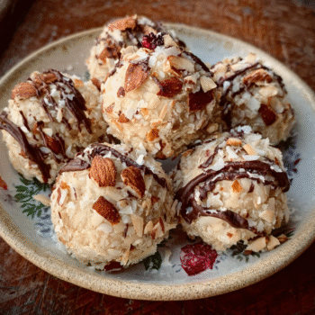 Vanilla Almond Snowberry Truffles