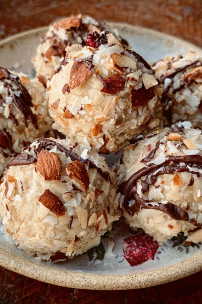 Vanilla Almond Snowberry Truffles