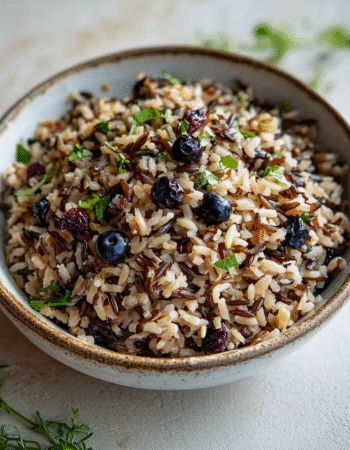 Wild Rice with Dried Blueberries