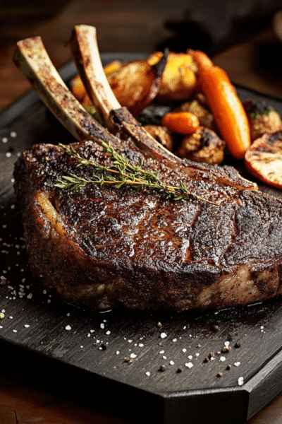 Winter Solstice Wagyu Tomahawk with Smoked Salt