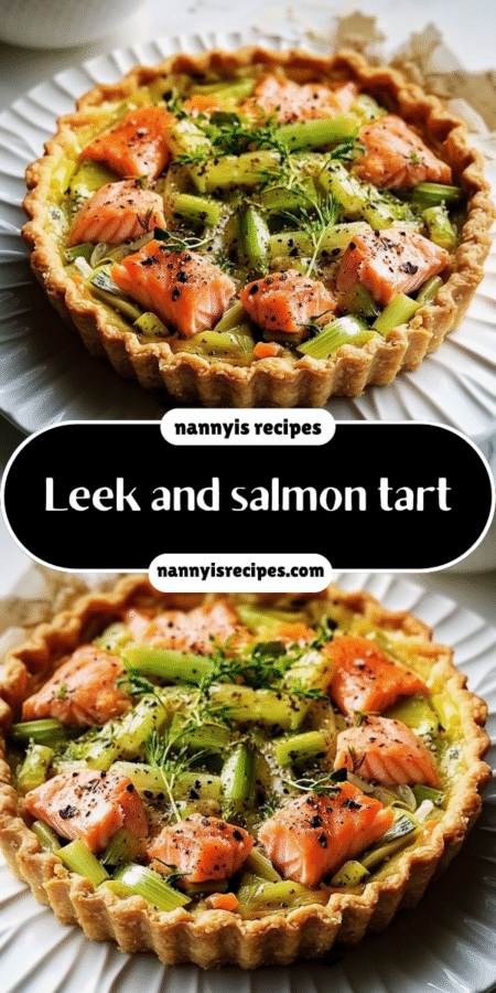 Leek and salmon tart: A delightful recipe to try! 7 13 4