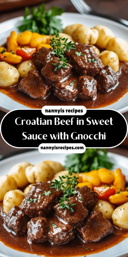 Croatian Beef in Sweet Sauce with Gnocchi is Irresistible! 7 77 1
